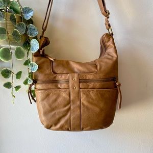 Tan crossbody bag
